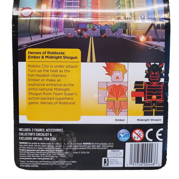 Roblox Heroes of Robloxia Ember Midnight Shogun Game Pack Celebrity Collection - Picture 7 of 10